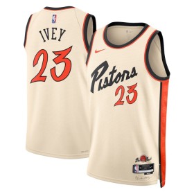 Maillot Homme Detroit Pistons Jaden Ivey 2024-25 Nike City Edition Blanc Swingman